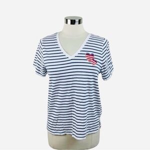 Cynthia Rowley Women’s Red White & Blue T-Shirt NWT Size M